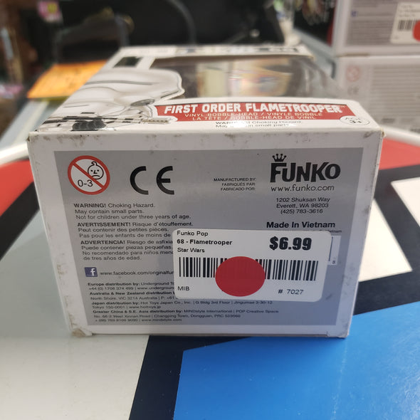 Funko Pop 68 Star Wars First Order Flametrooper