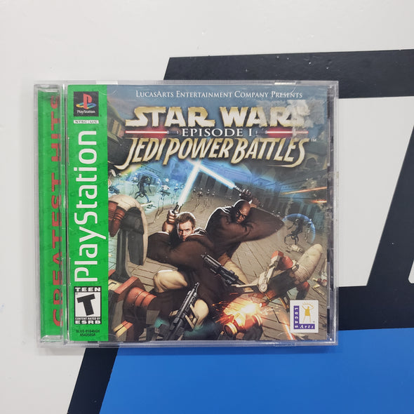 PlayStation PS1 Star Wars Jedi Power Battles Episode 1 Greatest Hits R4370