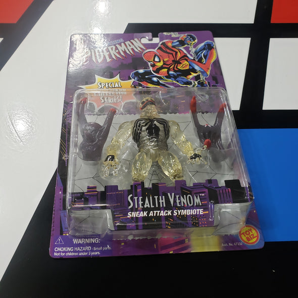 ToyBiz Marvel Comics Amazing Spider-Man Stealth Venom Clear Special Collector Series Action Figure