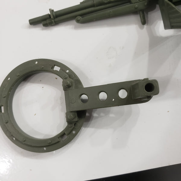 Vintage ARAH GI Joe 1990 Hammer Machine Gun Assembly with Upper Cannon