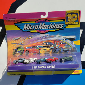 Micro Machines Set #18 Super Spies 75030 Die Cast Vehicle Set of 5
