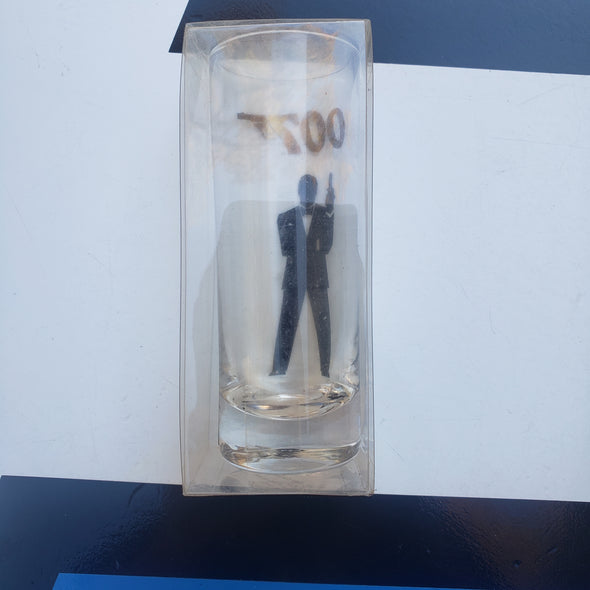 James Bond 007 Shot Glass Timothy Dalton Silhouette