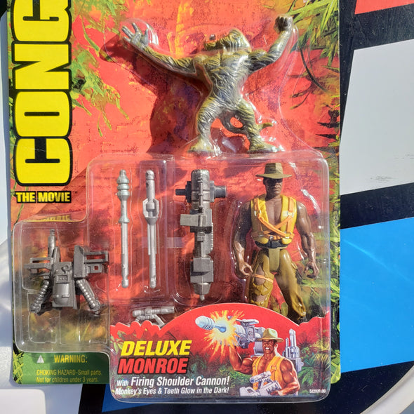 Congo The Movie Deluxe Monroe with Firing Shoulder Canon & Zinj Attack Monkey Action Figure