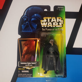 Kenner Star Wars Power of the Force Holographic Garindan Long Snoot POTF Green Card Action Figure