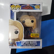 Funko Pop 435 Marvel Unmasked Captain Marvel with Jacket Hot Topic Exclusive Vinyl Bobble-Head Figure
