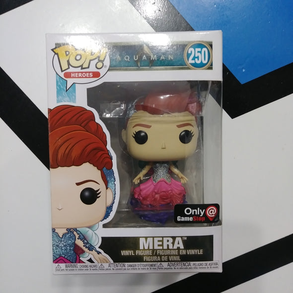 Funko Pop 250 DC Aquaman Mera Gamestop Exclusive Vinyl Bobble-Head Figure