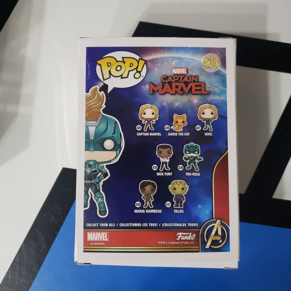 Funko Pop Captain Marvel Vers 434 GameStop Exclusive Vinyl Figure