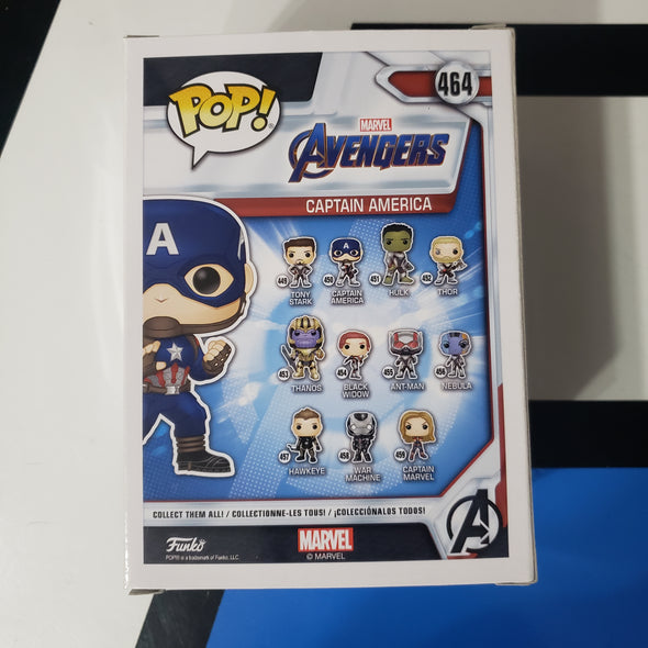 Funko Pop Marvel Avengers 464 Captain America Hot Topic Exclusive Vinyl Figure