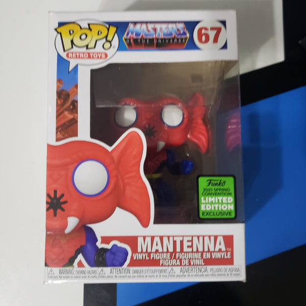 Funko Pop Retro Toys MOTU Mantenna 67 2021 Spring Convention Exclusive  He-Man Vinyl Figure