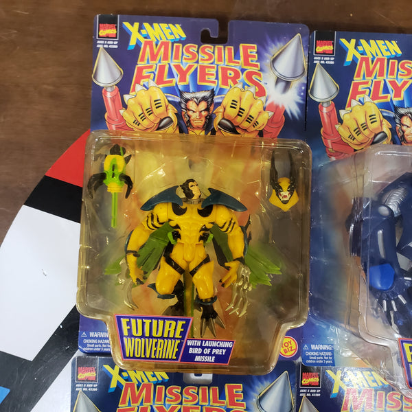 Lot of 4 Marvel ToyBiz X-Men Missile Flyers Action Figures Future