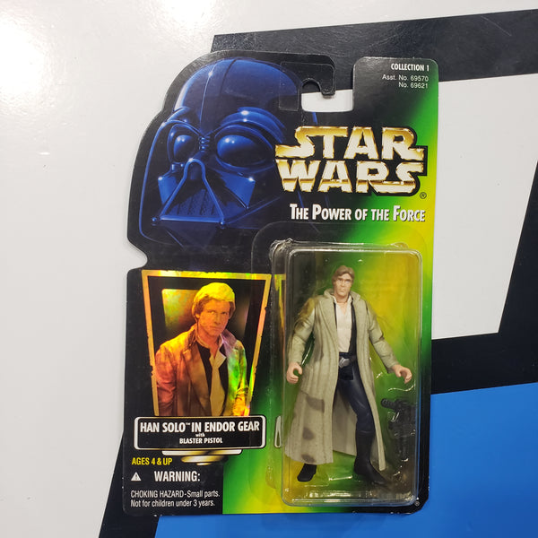 Kenner Star Wars Power of the Force Holographic Han Solo in Endor