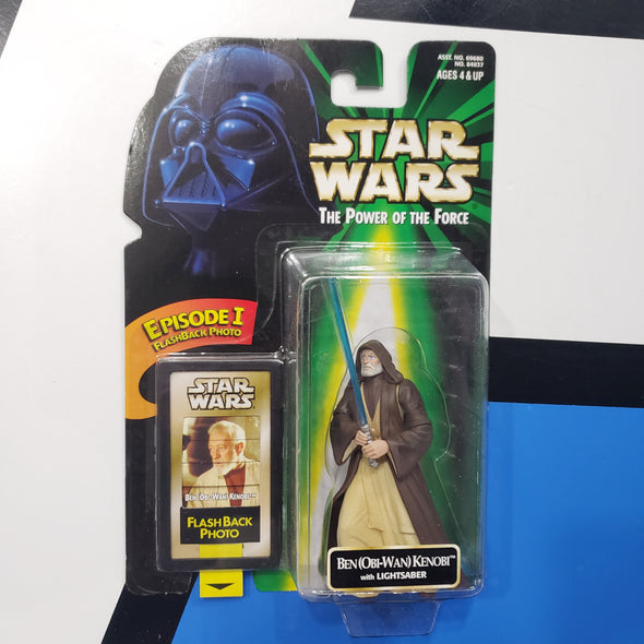 Kenner Star Wars Power of the Force FlashBack Photo Ben Obi Wan Kenobi POTF Green Card Action Figure