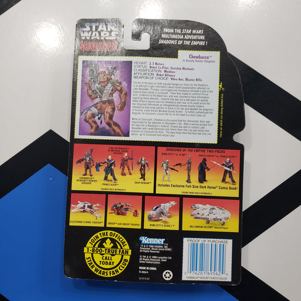 Kenner Star Wars Shadows of the Empire Chewbacca SOTE Purple Card Action Figure