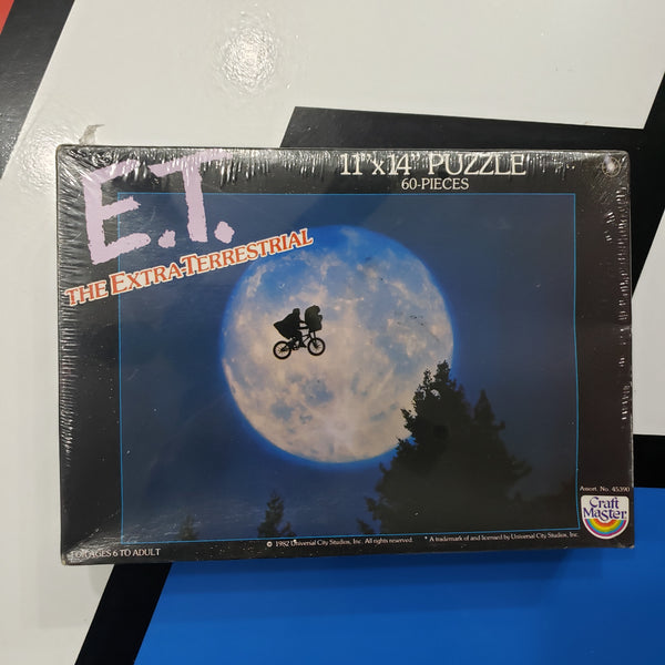 Vintage E.T. Extra Terrestrial 11 x 14 60 Piece Puzzle Moon Bike