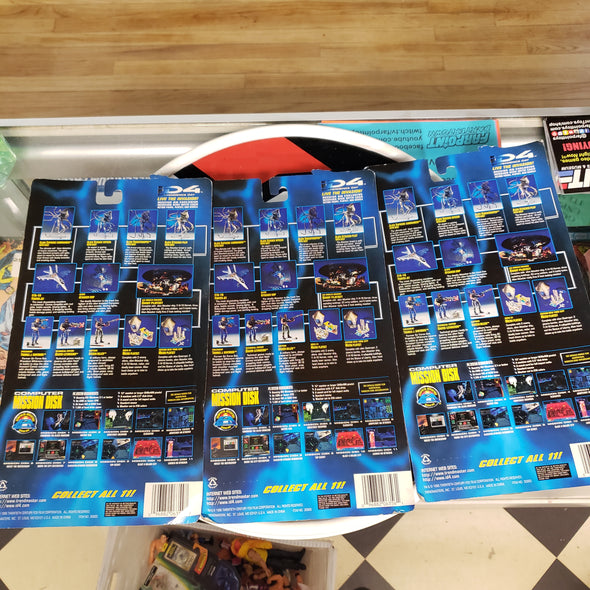 Lot of 3 Independence Day ID4 Action Figures Hiller Whitmore Levinson Trendmasters Movie Action Figures