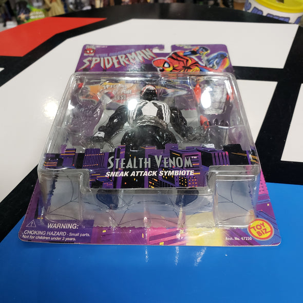 ToyBiz Marvel Comics Amazing Spider-Man Stealth Venom Black Suit Special Collector Series Action Figure