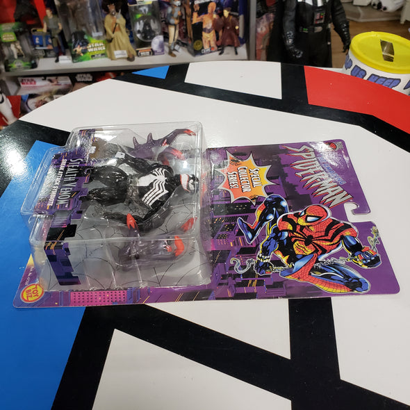 ToyBiz Marvel Comics Amazing Spider-Man Stealth Venom Black Suit Special Collector Series Action Figure