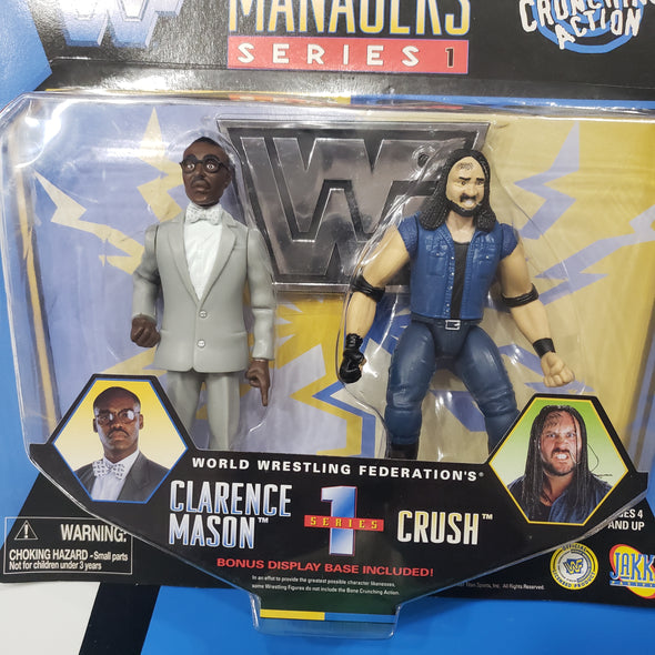 WWF Jakks Managers Series 1 Clarence Mason & Crush R18052