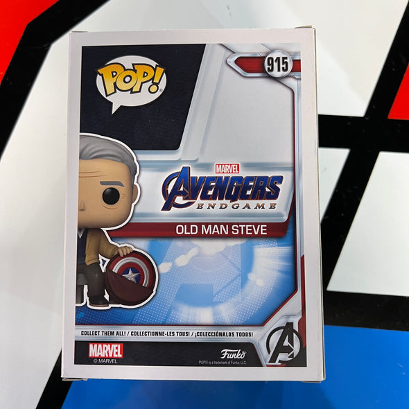 Funko Pop Year of the Sheild 915 Avengers Endgame Old Man Steve Amazon Exclusive