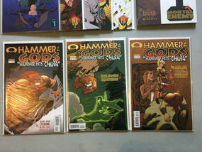 Image Comics Lot SIGNED Hammer of the Gods 1, 2-5, The Hammer Hits China 1-3 + Mortal Enemy Trade Paperback