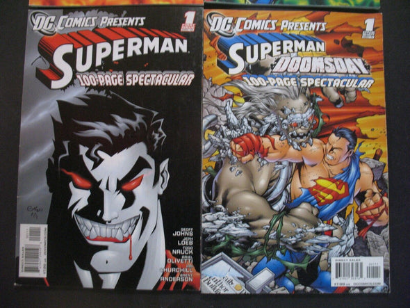 DC Comics Lot of 4 Superman Doomsday 1, 2 & 100 Page Spectacular Graphic Novel Trade Paperback
