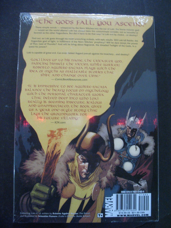 Marvel Comics Thor: The Trials of Loki Hardcover Graphic Novel Trade