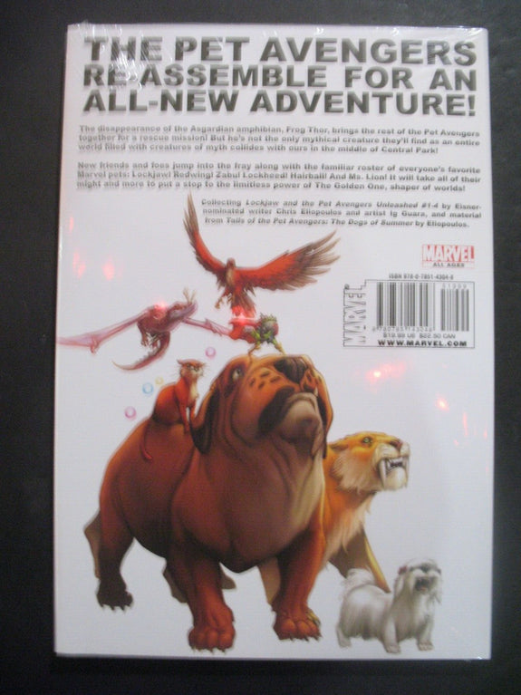 Marvel Comics Hardcover Graphic Novel Lockjaw & Pet Avengers Unleashed