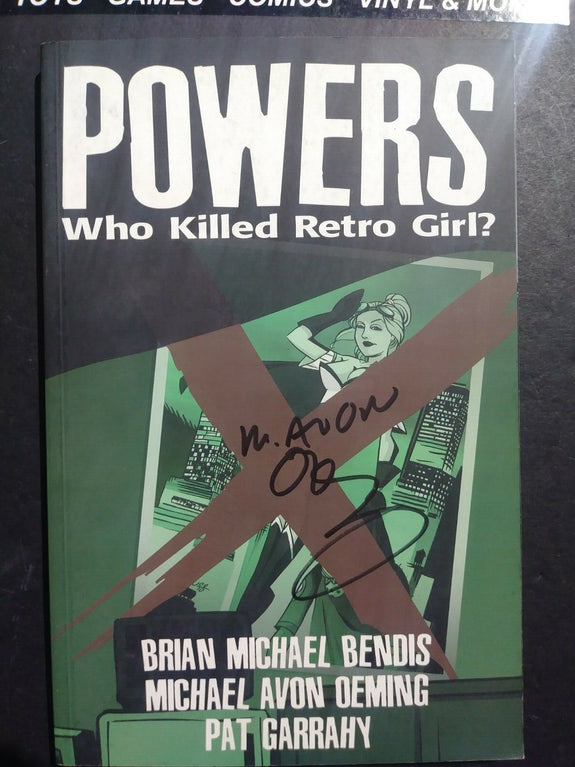 Image Comics Powers Who Killed Retro Girl Graphic Novel Trade Paperback Signed