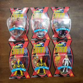 Lot of 6 Marvel ToyBiz X-Men Generation X Action Figures Mondo Marrow Protector White Queen Banshee + Variant