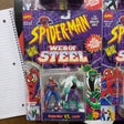 Lot of 6 Marvel ToyBiz Spider-Man Web of Steel Die Cast Action Figures Carnage Dr Octopus Lizard Hobgoblin Smythe