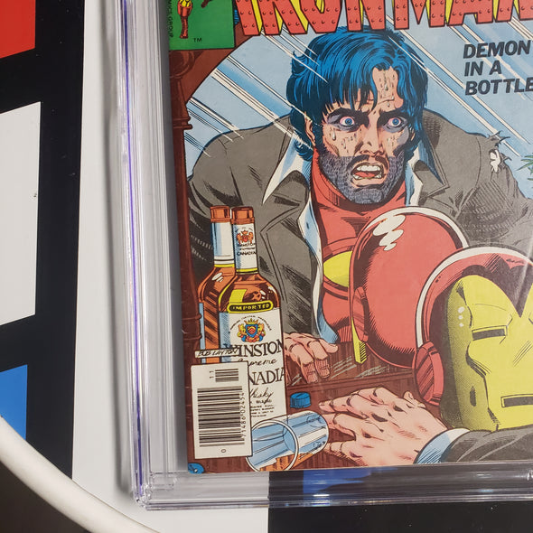 Iron Man #128 Demon in a Bottle CGC 5.5 White Pages R 15302