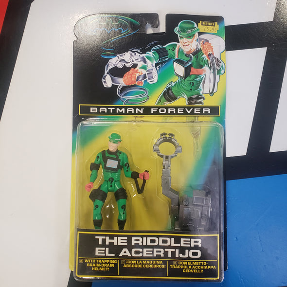 Batman Forever The Riddler Brain Drain Foreign Tri-Language Action Fig ...