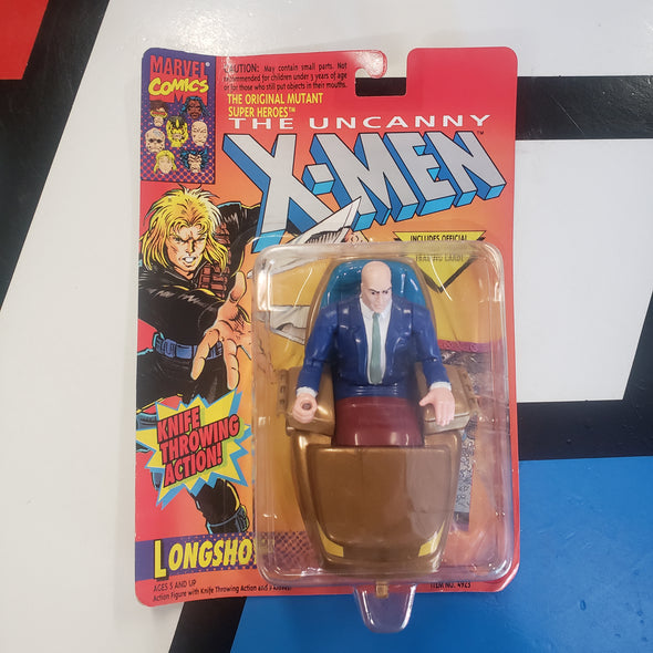 Marvel ToyBiz X-Men Professor X on Longshot Card Rare Error Mutant Action Figure