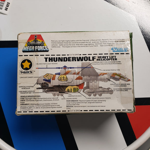 Mega Force - Thunderwolf Heavy Lift Helicopter V-Rocs Kenner 1989 R16210