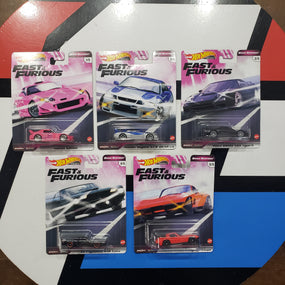 Hot Wheels Fast & Furious Quick Shifters 2020 Set Of 5 Honda S2000 Nissan Skyline GT-R (BCNR33) 2003 Honda NSX Type-R '70 Plymouth AAR Cuda '65 Corvette Stingray Coup 1:64 R16239