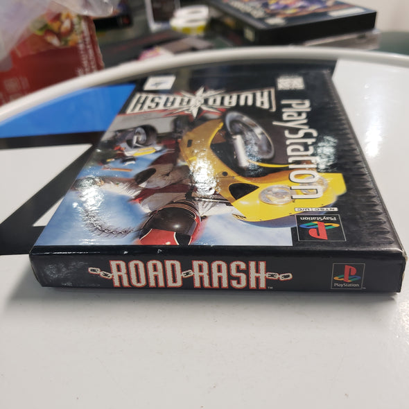 Playstation PS1 PSX Road Rash Cardboard Long Box Video Game R16335