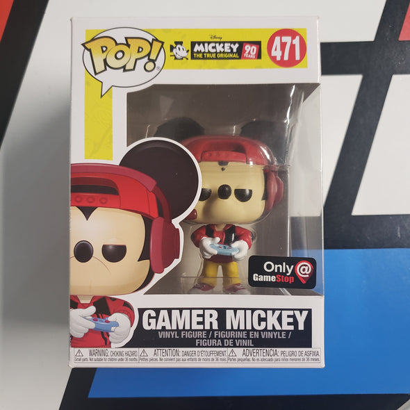 Funko Pop 471 Gamer Mickey GameStop Exclusive R16720