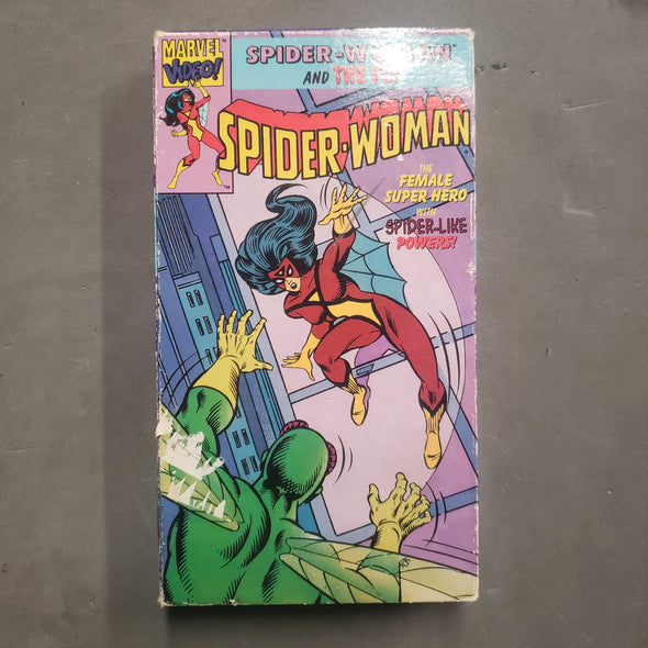 Marvel Comics Spider-Woman and The Fly VHS Tape