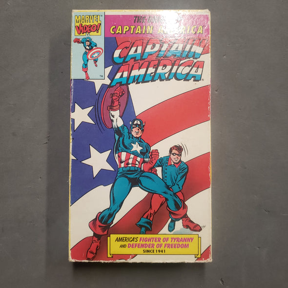 Marvel Comics The Origin of Captain America VHS Tape