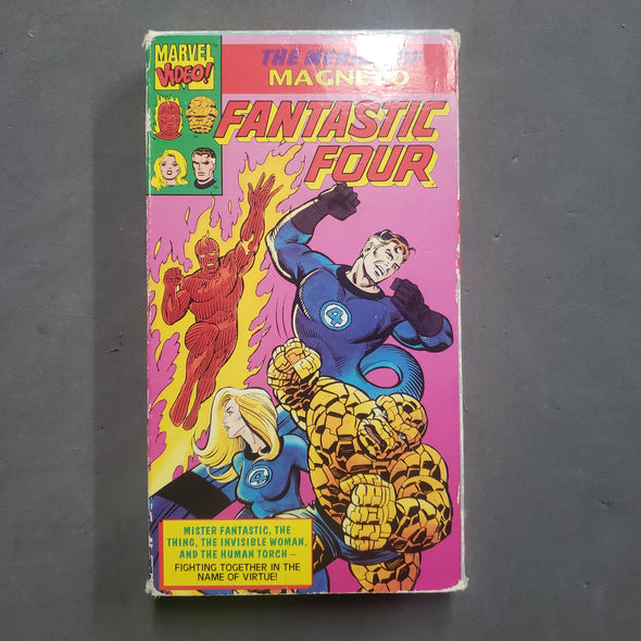 Marvel Comics The Menace of Magneto Fantastic Four VHS Tape