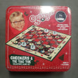 A Christmas Story Checkers & Tic Tac Toe Tabletop Board Game