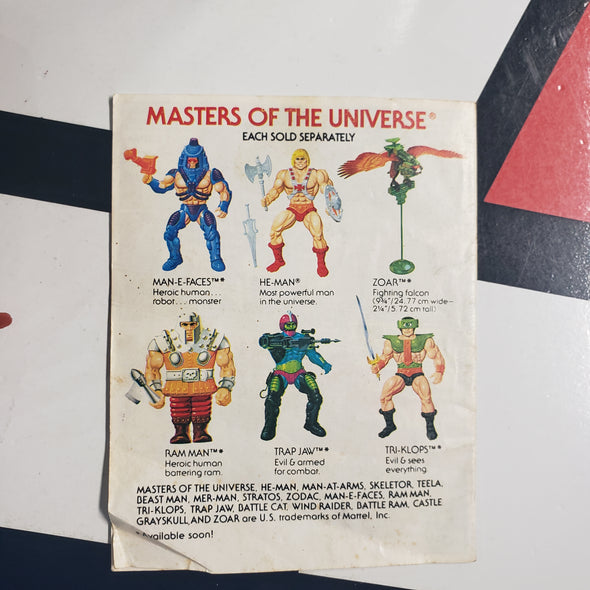 Vintage Masters of the Universe MOTU Stratos (Red Wings) With Comic The Power Of Point Dread Action Figure R2922