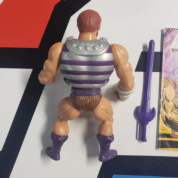 Vintage Masters of the Universe MOTU Fisto With Comic The Clash Of Arms Action Figure R2189