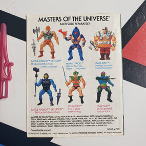 Vintage Masters of the Universe MOTU Prince Adam With Comic He-Man And The Insect People Action Figure R16945