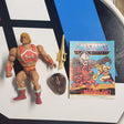 Vintage Masters of the Universe MOTU Thunder Punch He-Man With Comic The Treachery Of Modulok Action Figure R7125