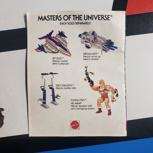 Vintage Masters of the Universe MOTU Rio Blast With Comic Fastest Draw In The Universe Action Figure R17058