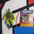 Vintage Masters of the Universe MOTU Whiplash With Comic The Secret Of Liquid Life Action Figure R15857