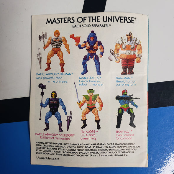 Vintage Masters of the Universe MOTU Two Bad With Comic The Battle Of Roboto Action Figure R17059