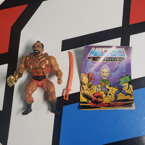 Vintage Masters of the Universe MOTU Jitsu With Comic The Clash Of Arms Action Figure R17072