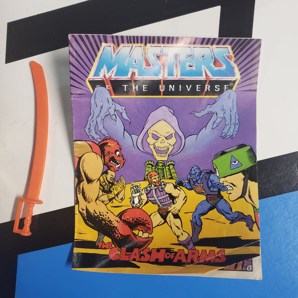 Vintage Masters of the Universe MOTU Jitsu With Comic The Clash Of Arms Action Figure R17072